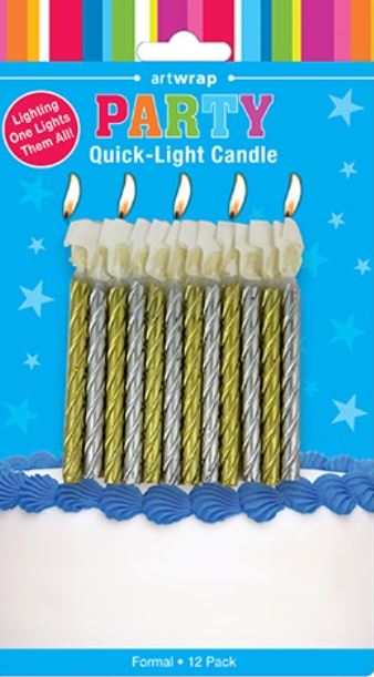 Candle Quick Light 12 Pack - Formal