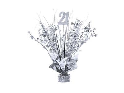 TABLE DECORATION SILVER 21