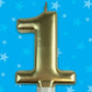 Candle Formal Gold Number - 1
