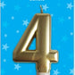 Candle Formal Gold Number - 4