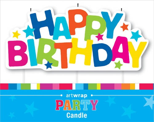CANDLE LGE HAPPY BDAY BRIGHT