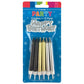 CANDLE 12PK 8CM W PLQUE FORMAL