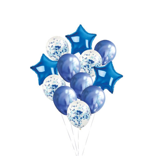BALLOON PACK 12PK BLUE