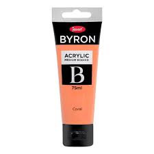 JASART ACRYLIC MEDIUM BODIED COOL CORAL COLOUR 75ML
