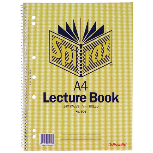SPIRAX A4 LECTURE BOOK 140 PAGES 7MM
