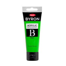JASART ACRYLIC MEDIUM BODIED FLUORO GREEN COLOUR 75ML