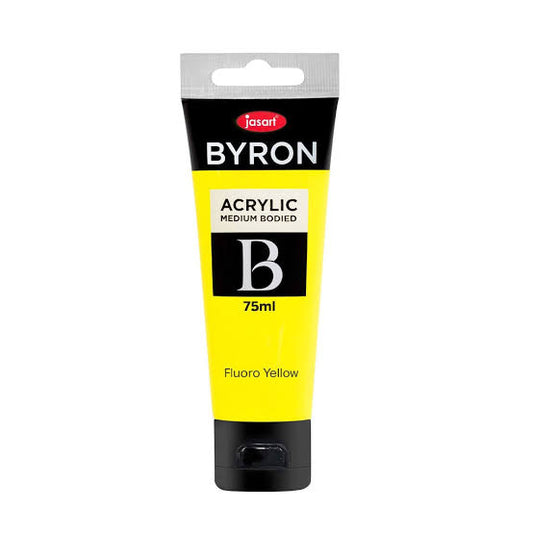 JASART ACRYLIC MEDIUM BODIED FLUORO YELLOW COLOUR 75ML