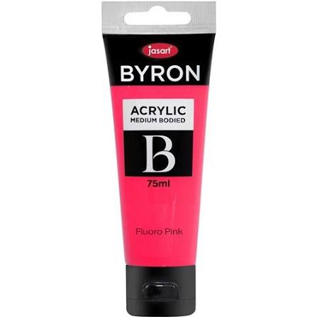 JASART ACRYLIC MEDIUM BODIED FLUORO PINK COLOUR 75ML