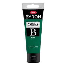 JASART ACRYLIC MEDIUM BODIED GREEN DEEP COLOUR 75ML