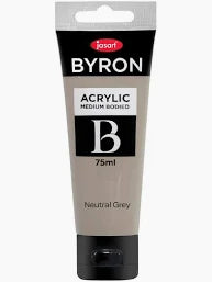JASART ACRYLIC MEDIUM BODIED NEUTRAL GREY COLOUR 75ML