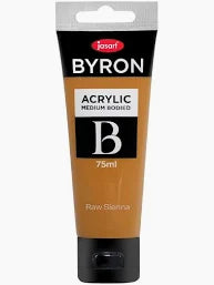 JASART ACRYLIC MEDIUM BODIED RAW SIENNA COLOUR 75ML