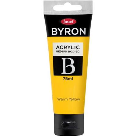JASART ACRYLIC MEDIUM BODIED WARM YELLOW COLOUR 75ML