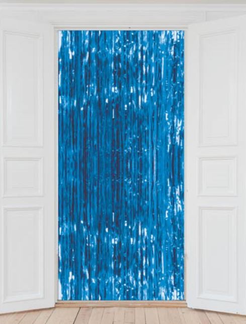 Party Backdrop Foil 2mx90cm - Blue