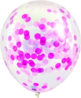 Confetti-Filled Round 30cm Helium Balloons